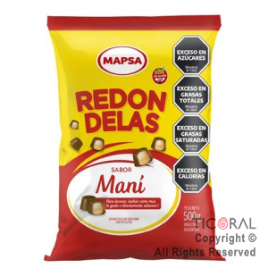 BOMBON REDONDELAS RELLENAS DE MANI X 500 GR MAPSA